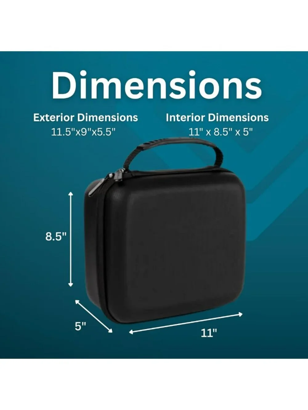 Customizable Hard Case 11x9x5.5 with 3-Layer Pick-and-Pluck Foam Storage